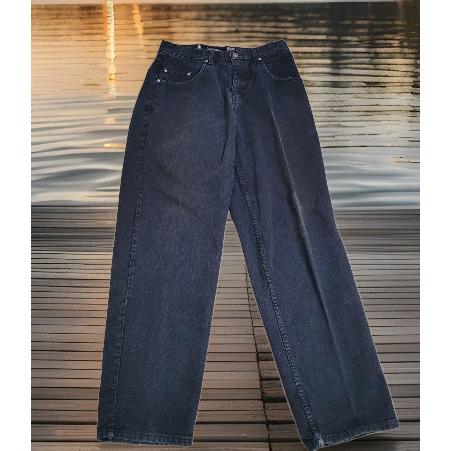 Vintage 90s Levis Silvertab Baggy Jeans Mens 32x34 Black Skater Grunge 2000 Y2k